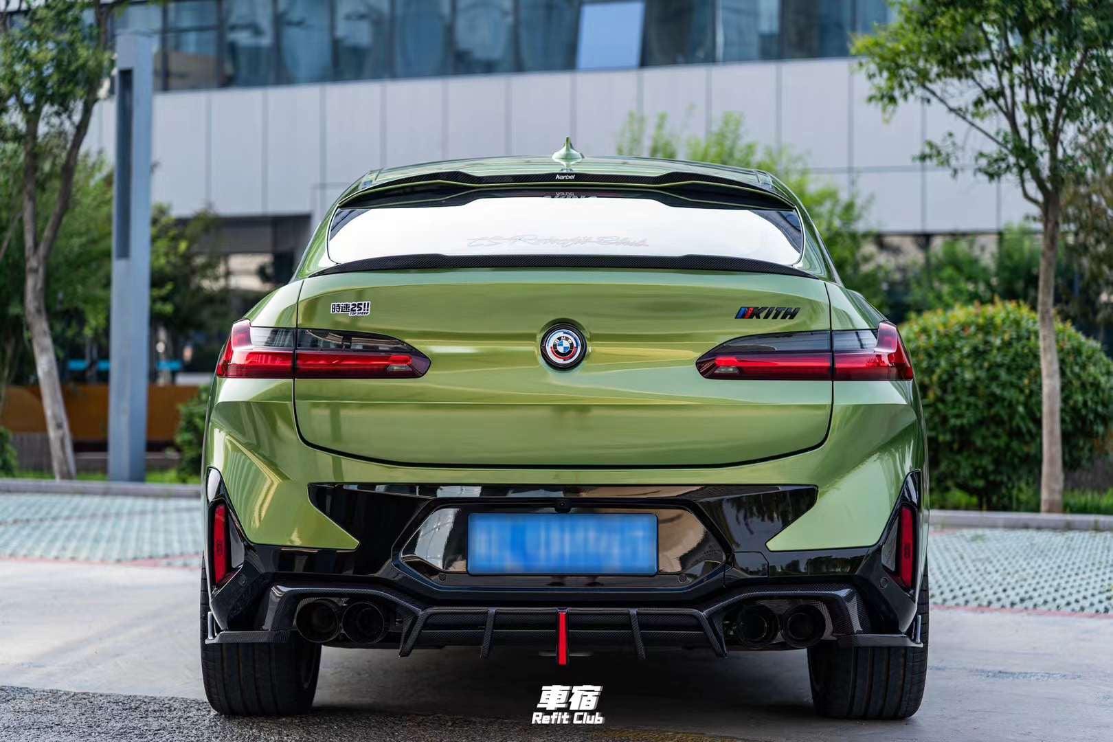 X4m Rear End BMW X4 X4M X4MC F98 G02 Aftermarket Parts - ArmorExtend Spoiler Carbon ...