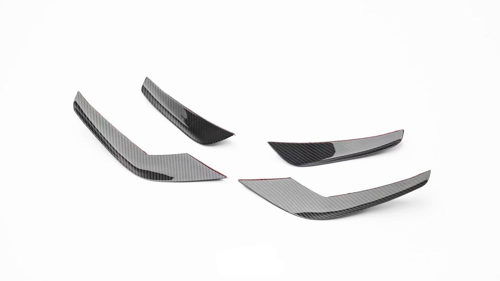 Audi R8 Gen 2 Facelift 2020 2021 2022 2023 with Aftermarket Parts - ART Front Canards Dry Pre-preg Carbon Fiber from ArmorExtend