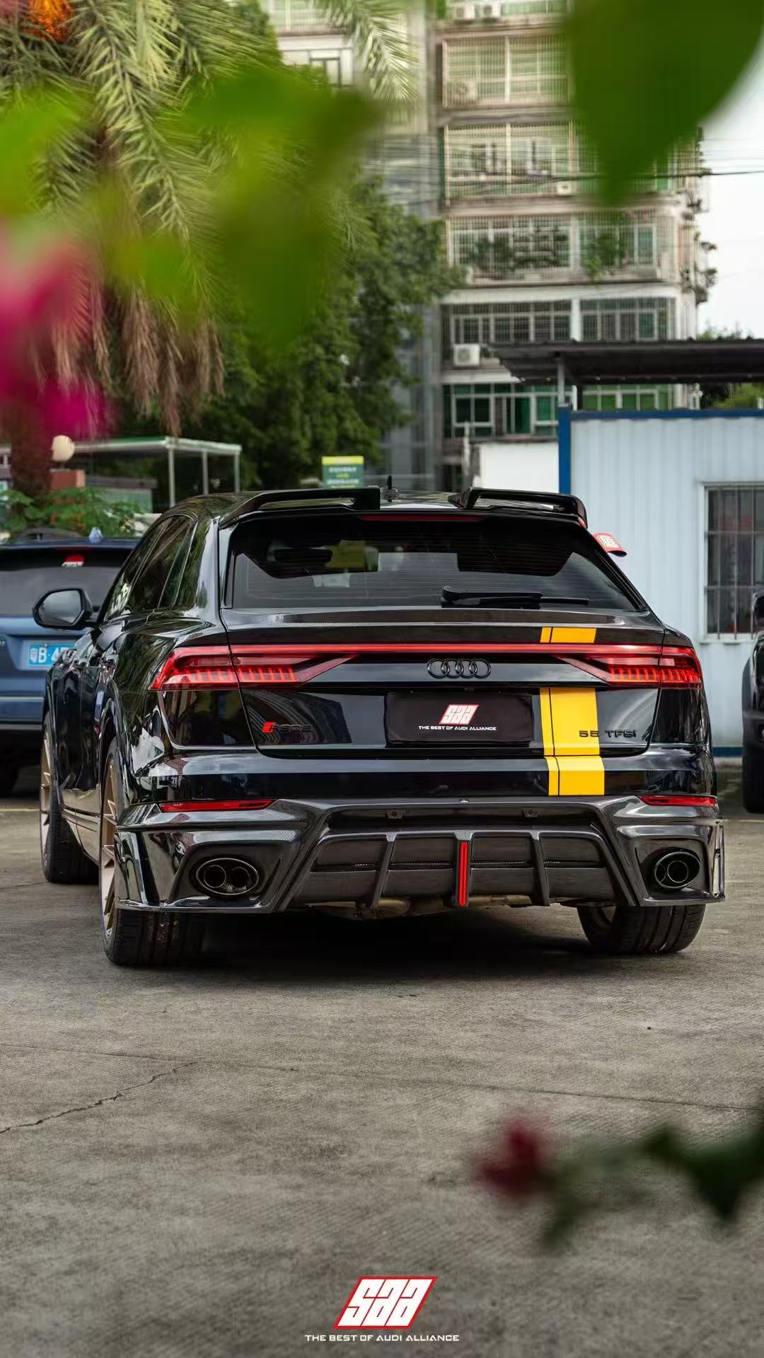 Audi Rsq8 Performance Rear Audi RSQ8 Aftermarket Parts - ArmorExtend Rear Roof Spoiler Pre-preg ...