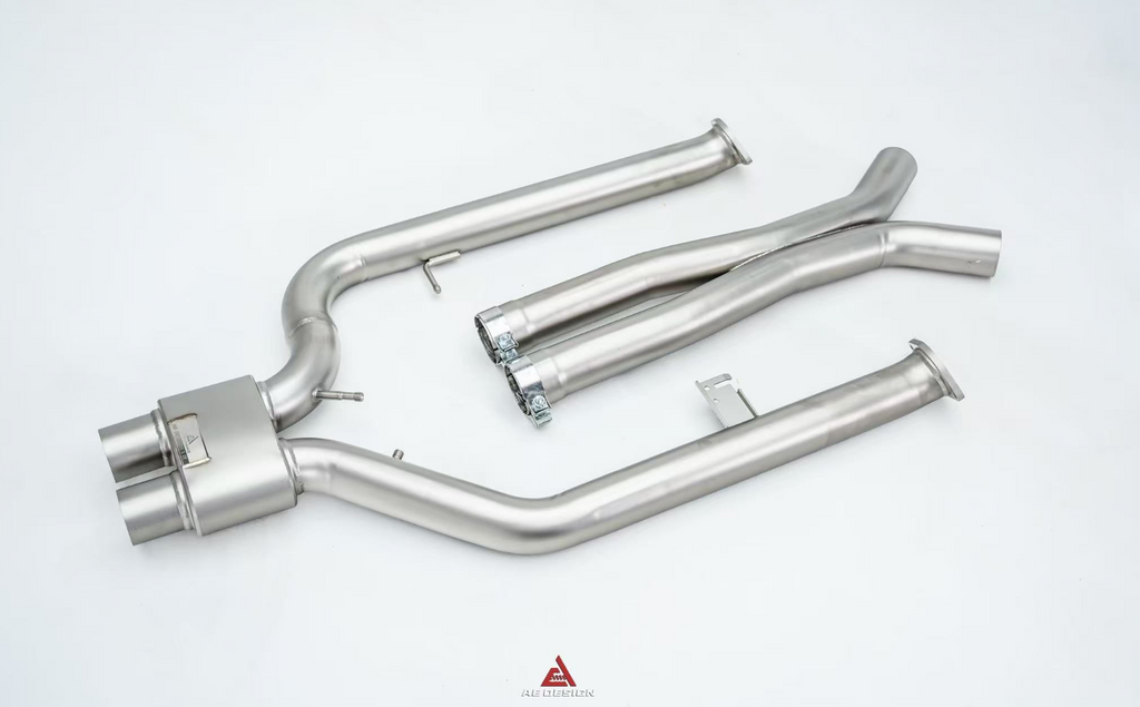 BMW M2C G87 2023-ON (3.0T) with Aftermarket Parts - Midpipe Exhaust Stainless Steel / Titanium from ArmorExtend