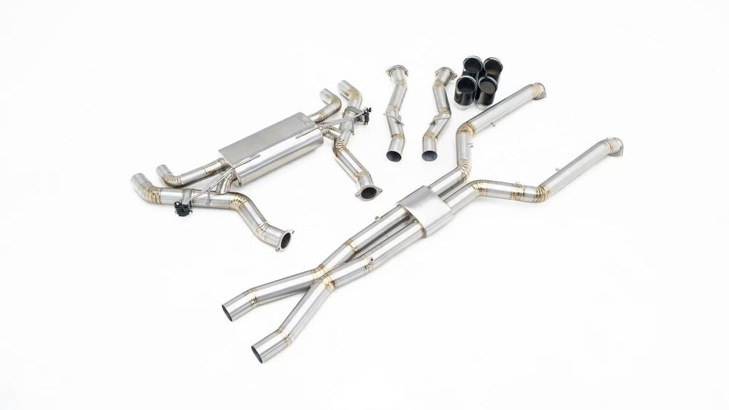 BMW M5C M5 G90 2024-ON (4.4T) with Aftermarket Parts - Catback Exhaust with Valve Quadtips Stainless Steel / Titanium from ArmorExtend