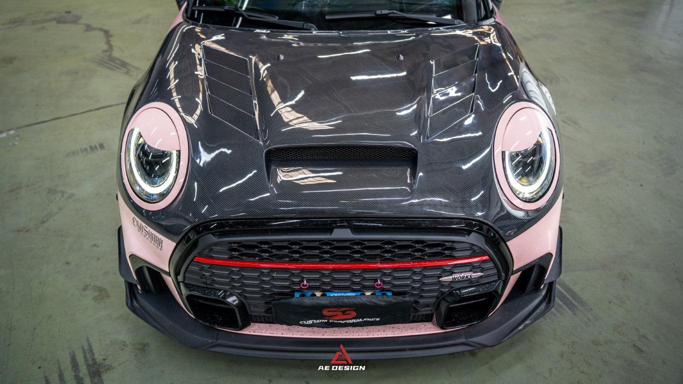 Mini Cooper JCW F56 Aftermarket Parts - ArmorExtend Hood Carbon Fiber ...