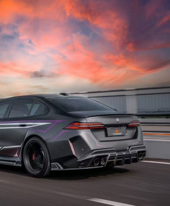 BMW M5C M5 G90 2024-ON with Aftermarket Parts - Rear Diffuser & Canards Pre-preg Carbon Fiber from Armorextend