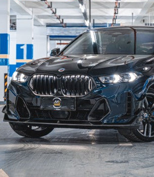 BMW X6 M60i xDrive40i G06 LCI 2024-ON with Aftermarket Parts - AE Front Lip Carbon Fiber from ArmorExtend