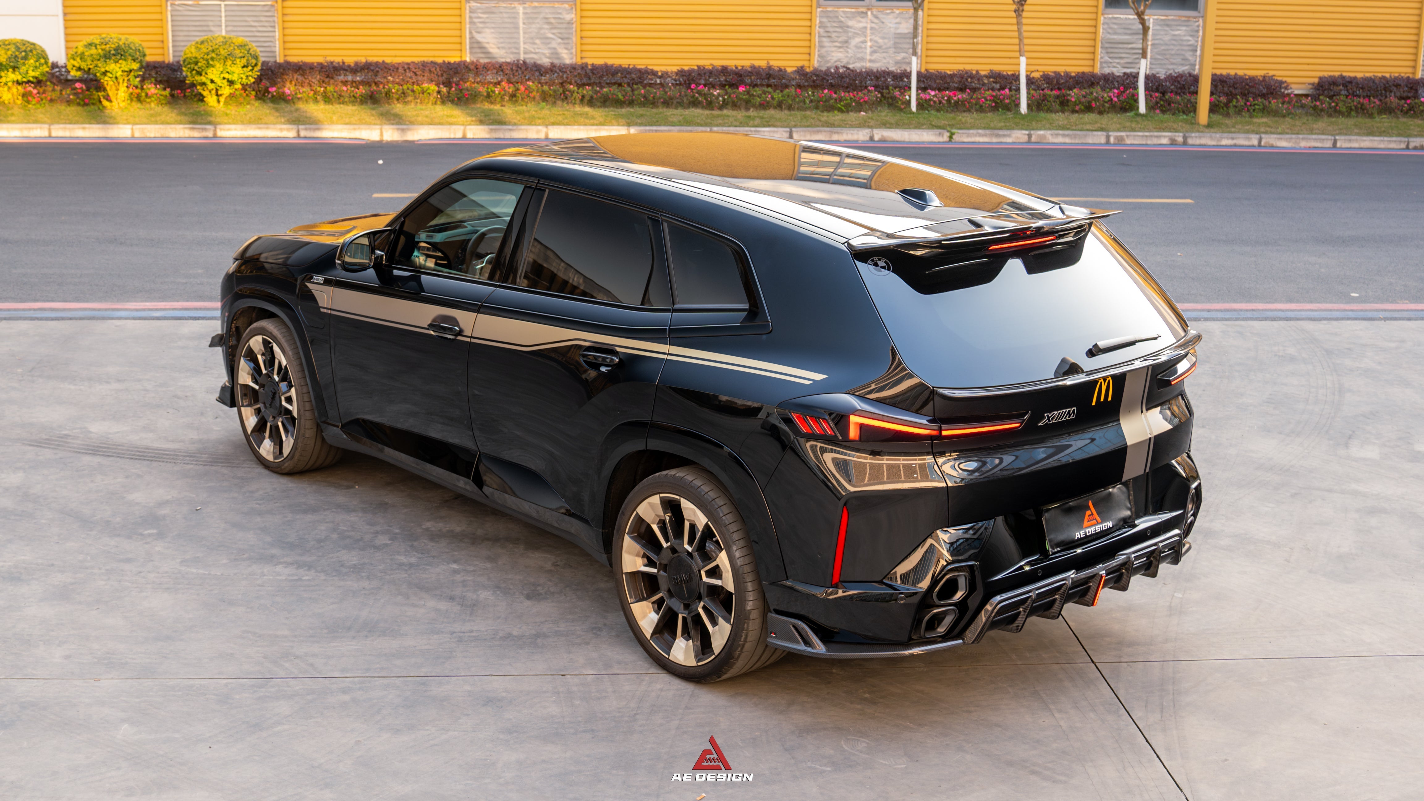 BMW XM / XM Label Red G09 2023-ON with Aftermarket Parts - AE Rear Roof Spoiler Carbon Fiber from ArmorExtend