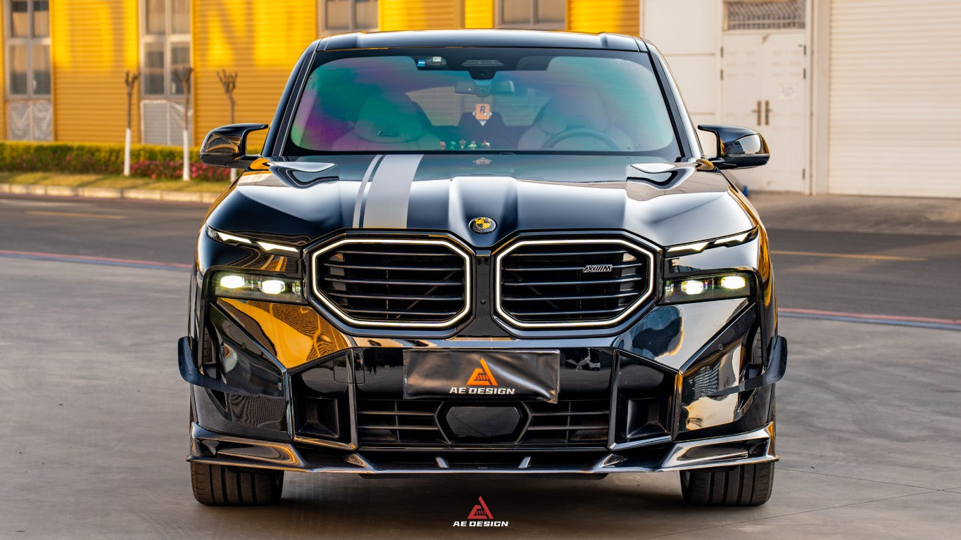 BMW XM / XM Label Red G09 2023-ON with Aftermarket Parts - AE Front Lip Carbon Fiber from ArmorExtend
