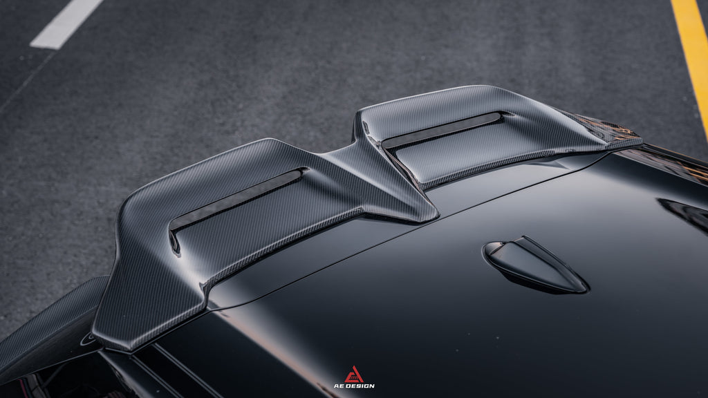 BMW XM / XM Label Red G09 2023-ON with Aftermarket Parts - AE Rear Roof Spoiler Carbon Fiber from ArmorExtend