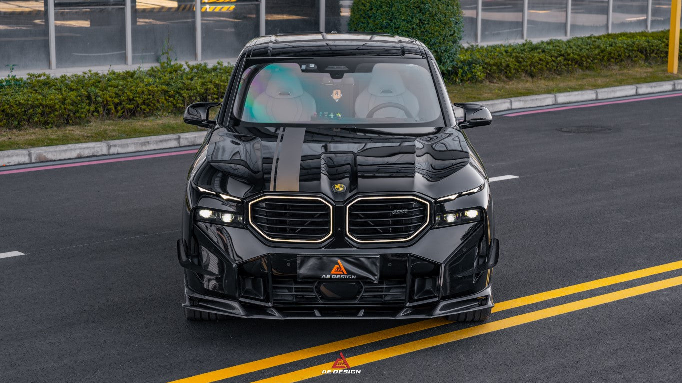BMW XM / XM Label Red G09 2023-ON with Aftermarket Parts - AE Front Lip Carbon Fiber from ArmorExtend
