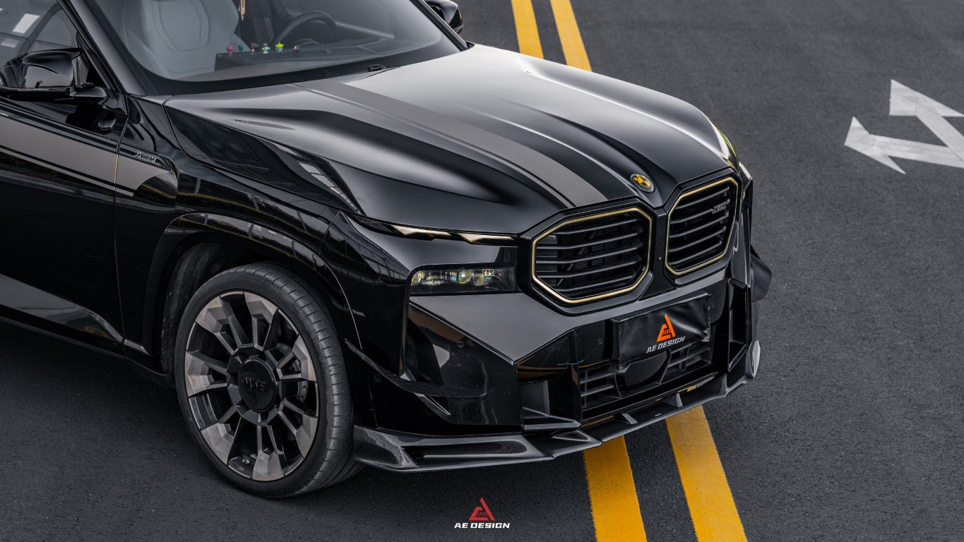 BMW XM / XM Label Red G09 2023-ON with Aftermarket Parts - AE Front Lip Carbon Fiber from ArmorExtend