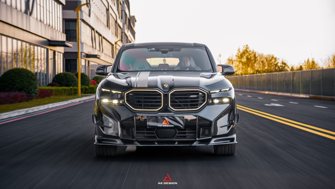 BMW XM / XM Label Red G09 2023-ON with Aftermarket Parts - AE Front Lip Carbon Fiber from ArmorExtend