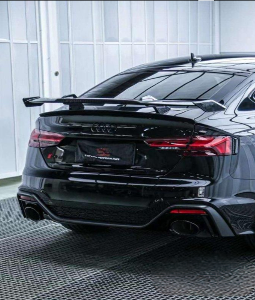 Audi RS5 S5 A5 B9 B9.5 2017-ON Sedan with Aftermarket Parts - Rear  Wing Carbon Fiber/FRP from ArmorExtend