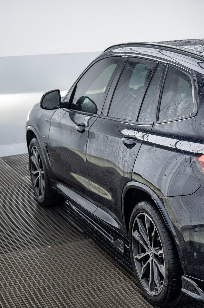 BMW X3 G01 & X4 G02 s/x Drive 30i M40i & X3M F97 & X4M F98 2019 2020 2021 2022 2023 2024 (Fits Both Pre-LCI & LCI) with Aftermarket Parts - Plustic Style Side Skirts ABS from ArmorExtend 