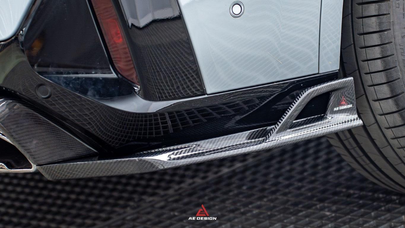 BMW X4 xDrive 30i (with M-Package Bumper) & M40i G02 LCI 2022 2023 2024 with Aftermarket Parts - AE Style Diffuser & Canards Carbon Fiber from ArmorExtend
