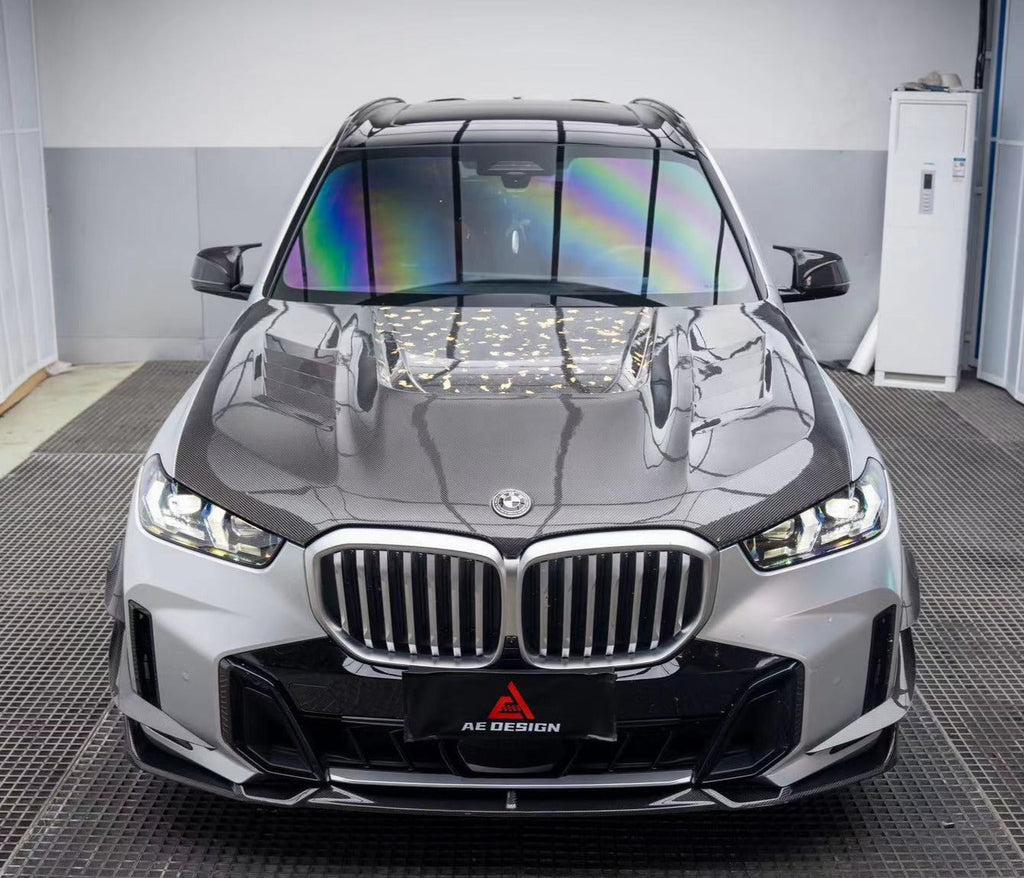 BMW X5 s/x Drive 40i & xDrive 50e (With M-Package, does not fit base model) & M60i G05 LCI 2023-ON with Aftermarket Parts - AE Style Carbon Fiber Front Lip from ArmorExtend