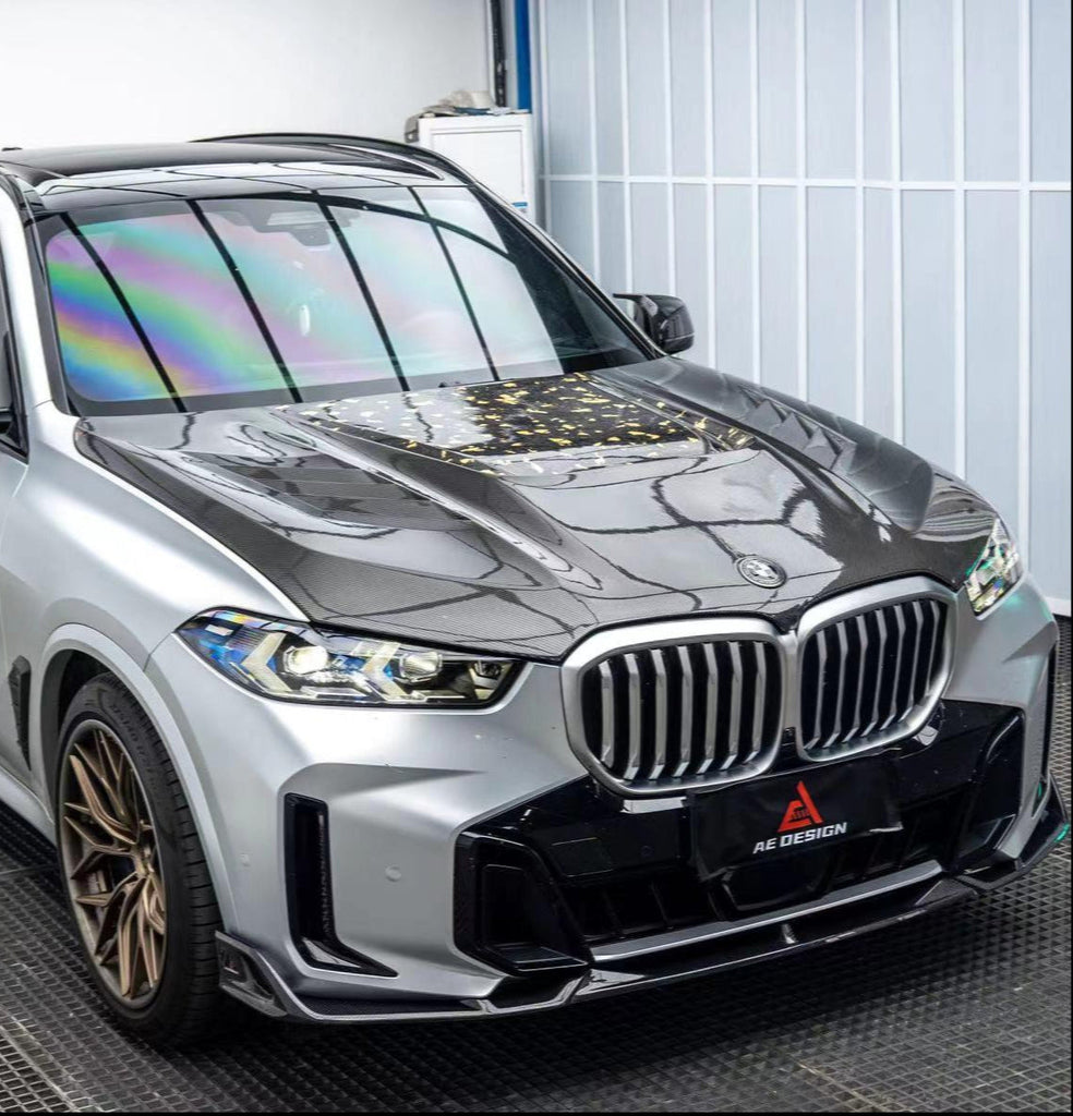 BMW X5 s/x Drive 40i & xDrive 50e (With M-Package, does not fit base model) & M60i G05 LCI 2024-ON with Aftermarket Parts - AE Style Front Lip Carbon Fiber from ArmorExtend