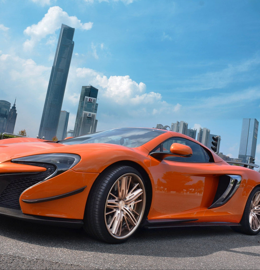 McLaren 650S MP4-12C 2012 2013 2014 2015 2016 with Aftermarket Parts - Side Skirts Carbon Fiber / FRP from CMST Tuning