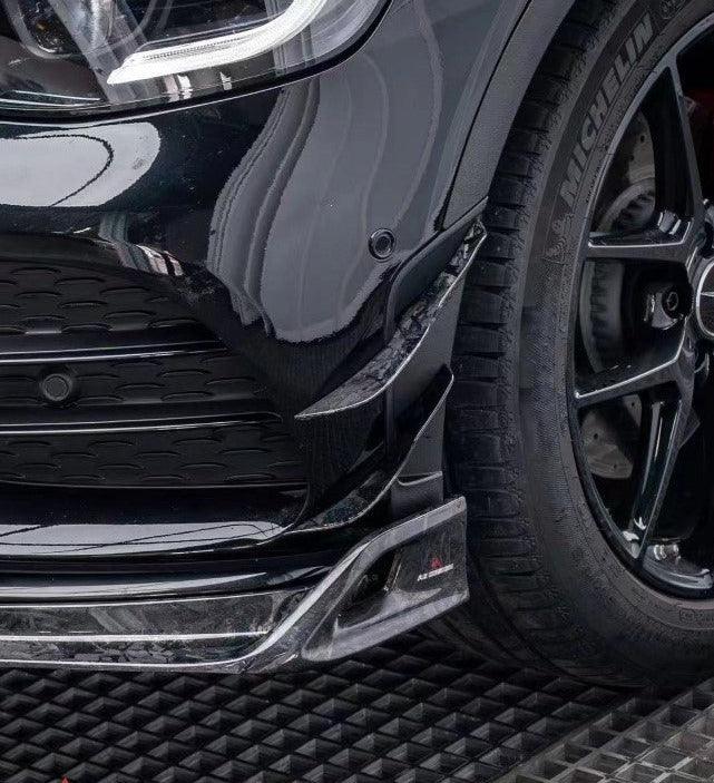 Mercedes Benz GLC43 AMG & GLC300 (with sport-package bumper, does not fit base model) W253 GLC & GLC Coupe 2020 2021 2022 2023 with Aftermarket Parts - AE Style Front Canards Pre-preg Carbon Fiber