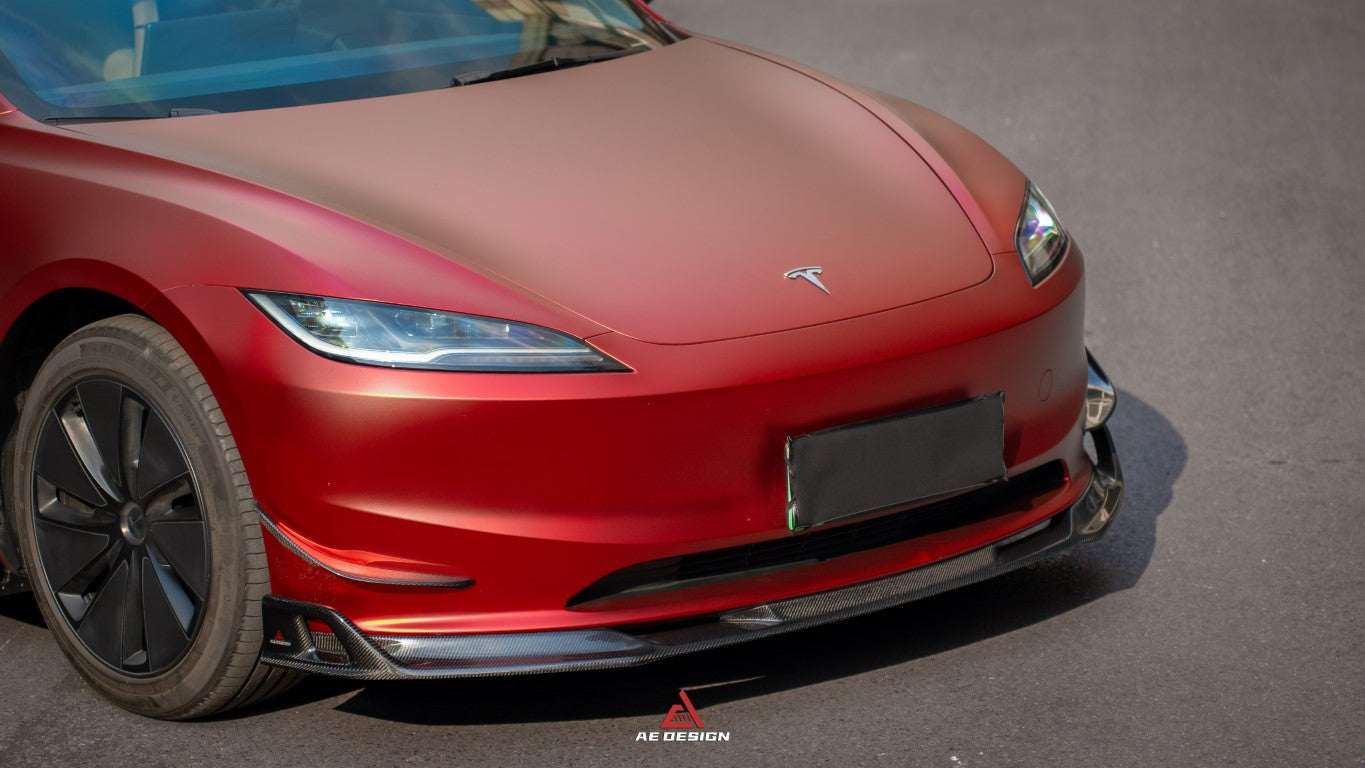 ArmorExtend Carbon Fiber AE Front Canards for Tesla Model 3 Highland 2024-ON