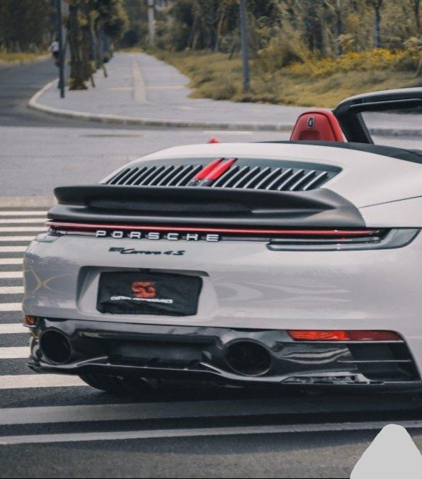 Armorextend AE Design Carbon Fiber Ducktail Spoiler for Porsche 992 Convertible Carrera & 4 & S & 4S - Performance SpeedShop