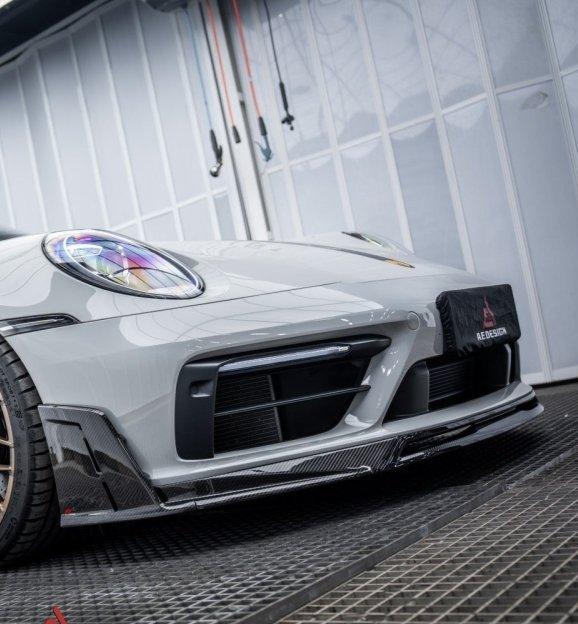Armorextend "ART" Pre-preg Carbon Fiber Front Splitter for Porsche 992 Carrera / 4 / S / 4S with Sport Package - Performance SpeedShop