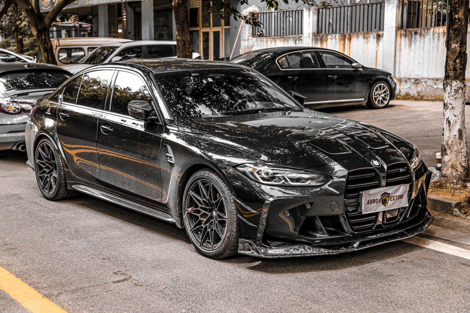 Armorextend AE Design Carbon Fiber Front Lip for BMW G80 G82 G83 M3 M4 2021-ON