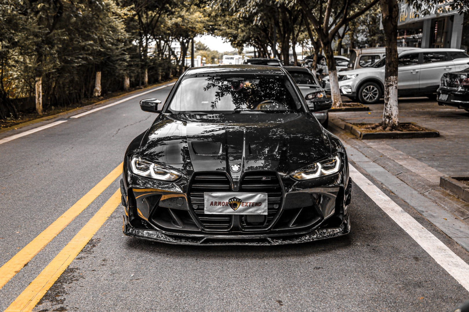 Armorextend AE Design Carbon Fiber Front Lip for BMW G80 G82 G83 M3 M4 2021-ON