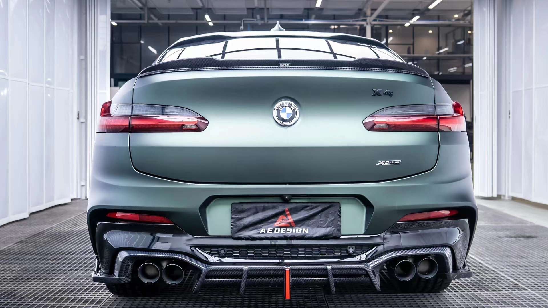 Armorextend AE Design Carbon Fiber Rear Diffuser V2 for BMW X4M X4MC F98 2019-ON