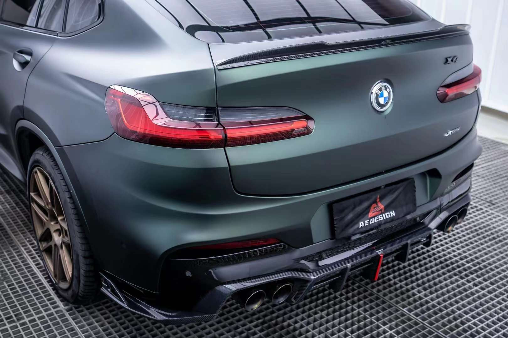Armorextend AE Design Carbon Fiber Rear Diffuser V2 for BMW X4M X4MC F98 2019-ON