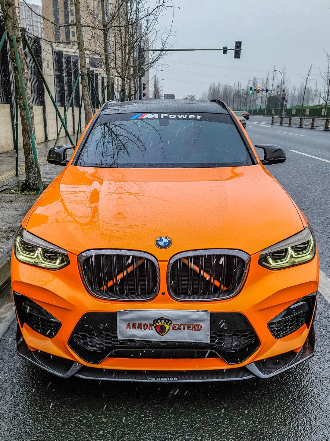 Armorextend AE Design Carbon Fiber Front Lip for BMW X3M/C X4M/C F97 F98 2019-2021