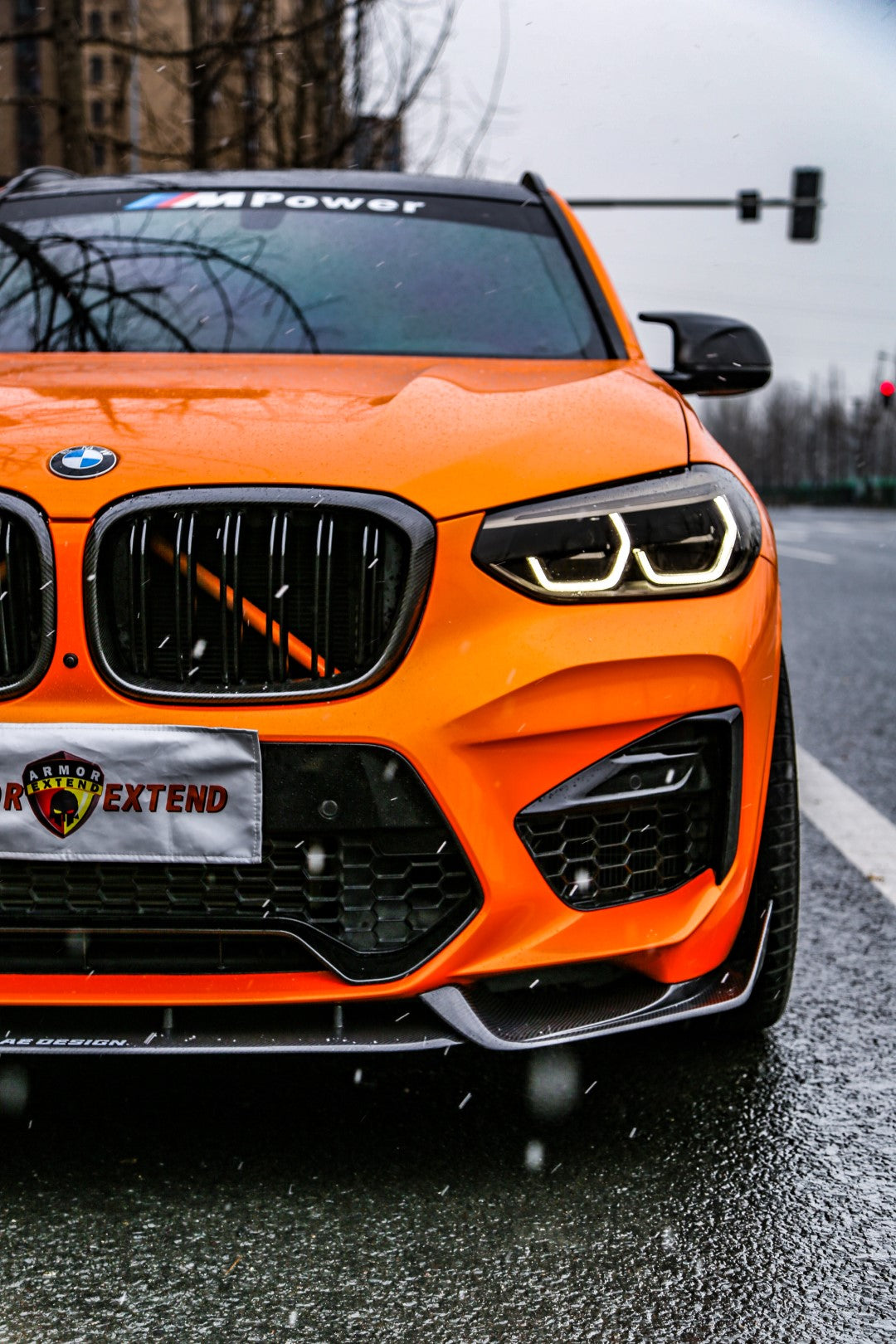 Armorextend AE Design Carbon Fiber Front Lip for BMW X3M/C X4M/C F97 F98 2019-2021
