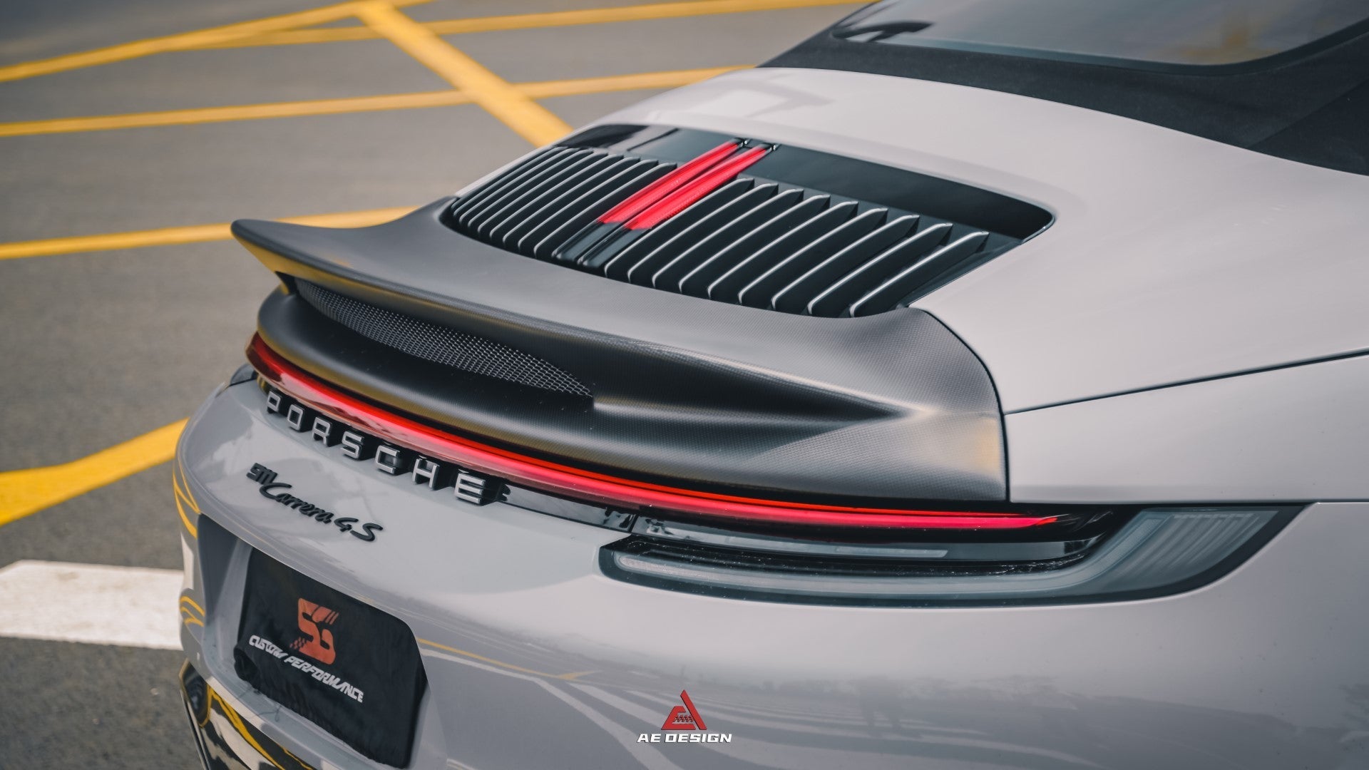 Armorextend AE Design ART Carbon Fiber Ducktail Spoiler for Porsche 992 Convertible Carrera & 4 & S & 4S