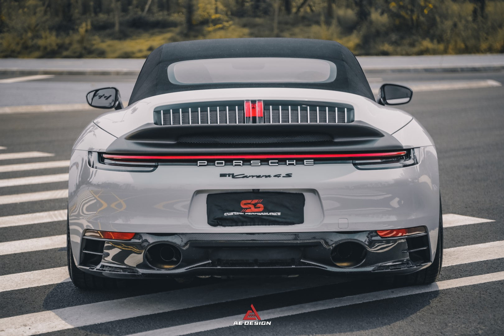 Armorextend AE Design ART Carbon Fiber Ducktail Spoiler for Porsche 992 Convertible Carrera & 4 & S & 4S