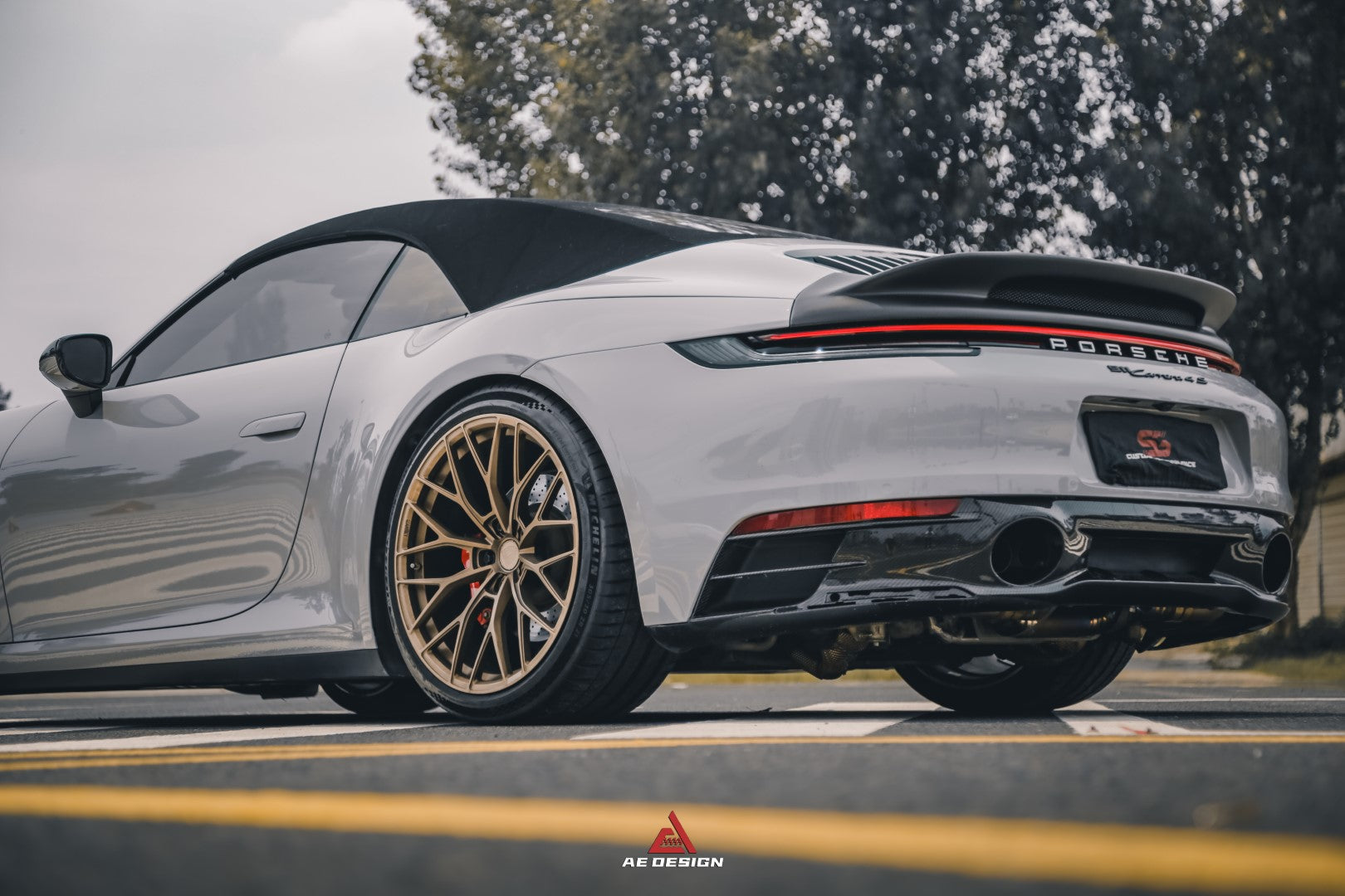 Armorextend AE Design ART Carbon Fiber Ducktail Spoiler for Porsche 992 Convertible Carrera & 4 & S & 4S