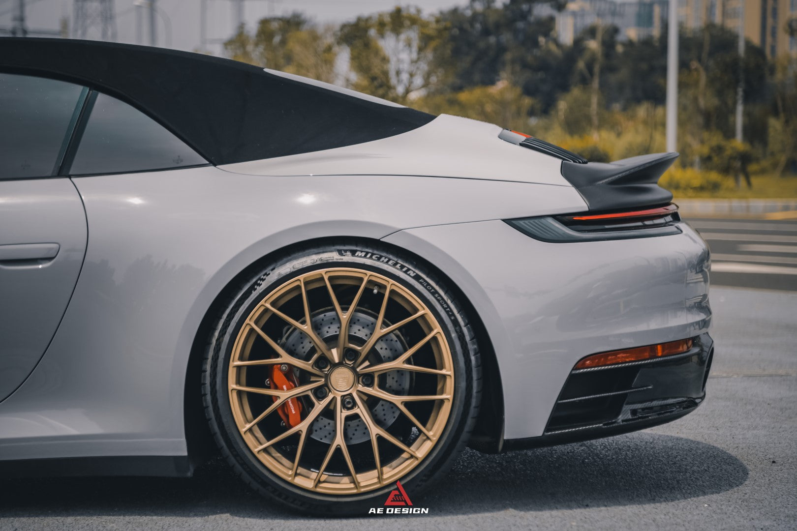 Armorextend AE Design ART Carbon Fiber Ducktail Spoiler for Porsche 992 Convertible Carrera & 4 & S & 4S