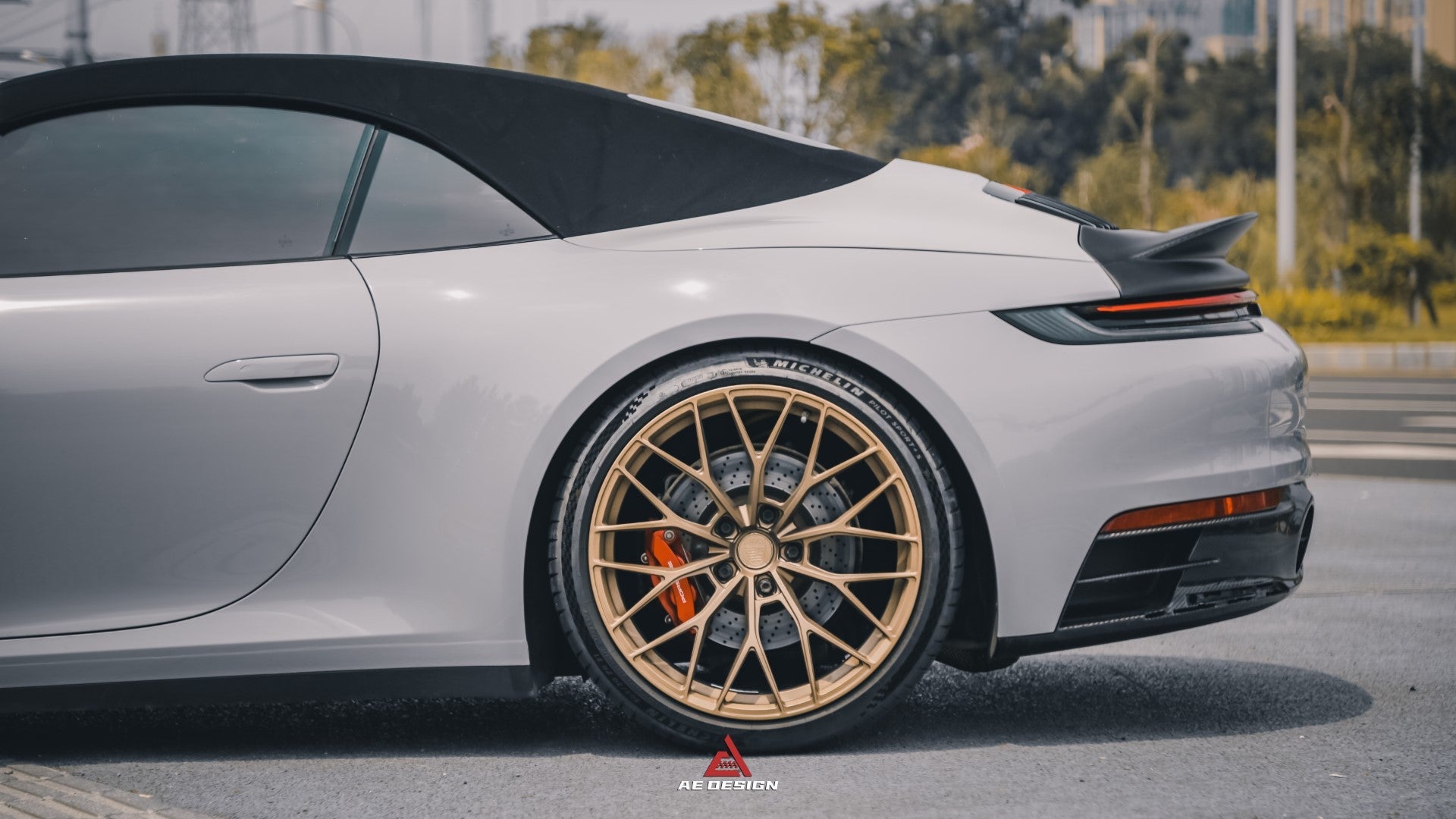 Armorextend AE Design ART Carbon Fiber Ducktail Spoiler for Porsche 992 Convertible Carrera & 4 & S & 4S