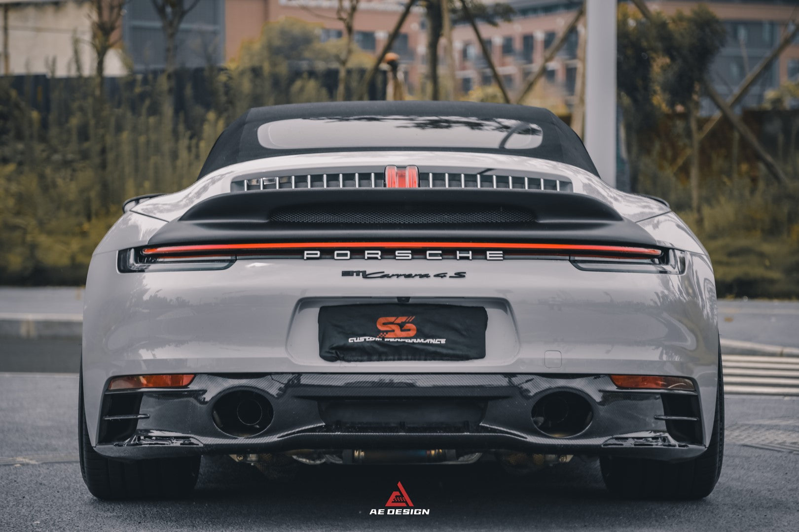Armorextend AE Design ART Carbon Fiber Ducktail Spoiler for Porsche 992 Convertible Carrera & 4 & S & 4S