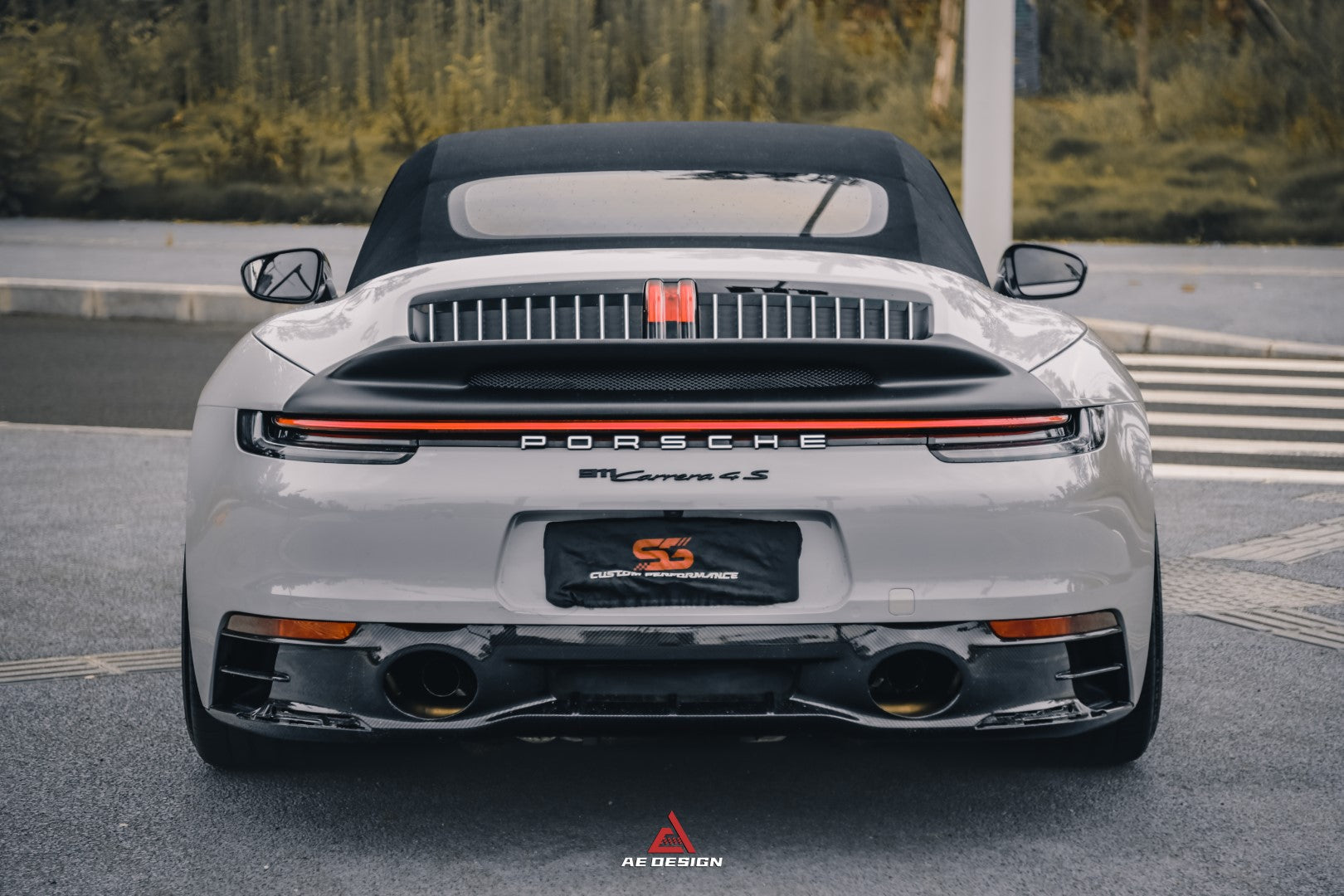 Armorextend AE Design ART Carbon Fiber Ducktail Spoiler for Porsche 992 Convertible Carrera & 4 & S & 4S