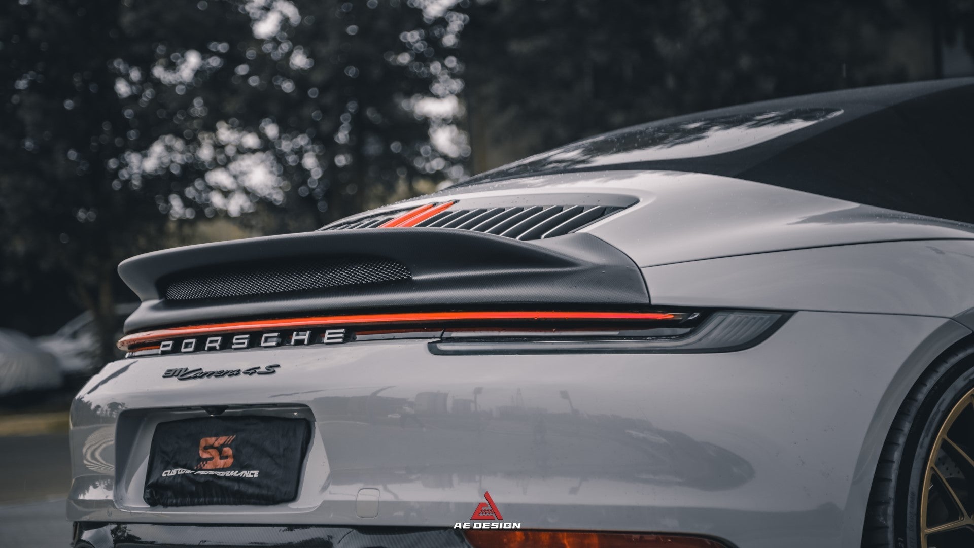 Armorextend AE Design ART Carbon Fiber Ducktail Spoiler for Porsche 992 Convertible Carrera & 4 & S & 4S