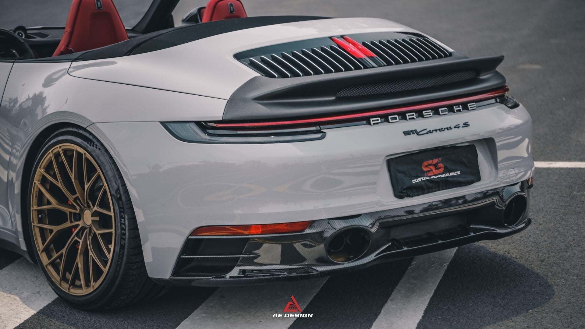Armorextend AE Design ART Carbon Fiber Ducktail Spoiler for Porsche 992 Convertible Carrera & 4 & S & 4S