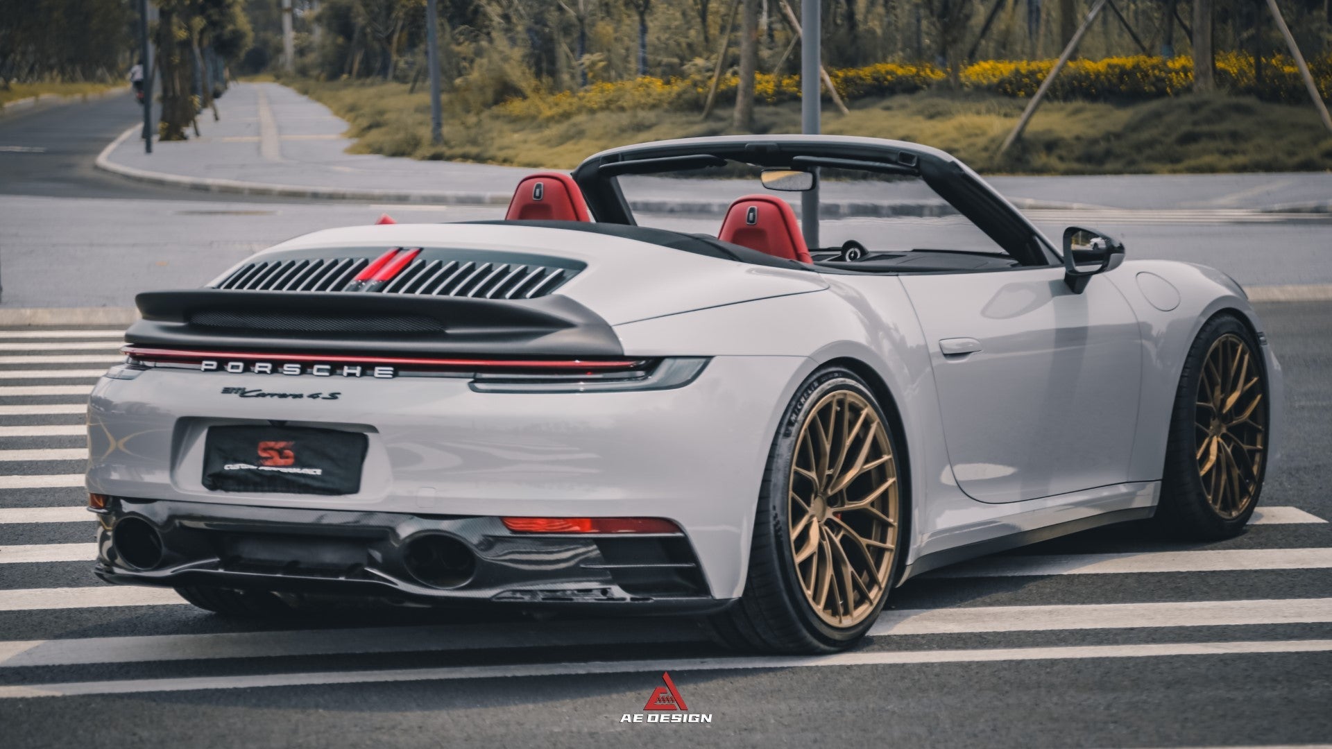 Armorextend AE Design ART Carbon Fiber Ducktail Spoiler for Porsche 992 Convertible Carrera & 4 & S & 4S