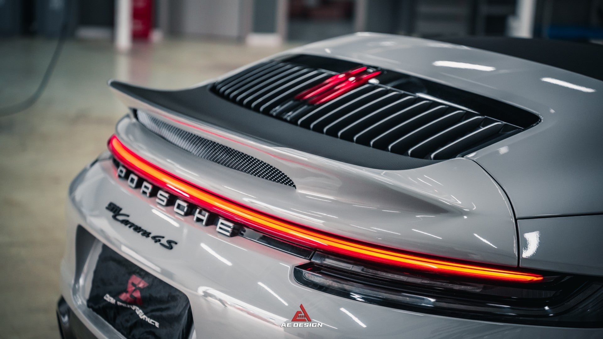 Armorextend AE Design ART Carbon Fiber Ducktail Spoiler for Porsche 992 Convertible Carrera & 4 & S & 4S
