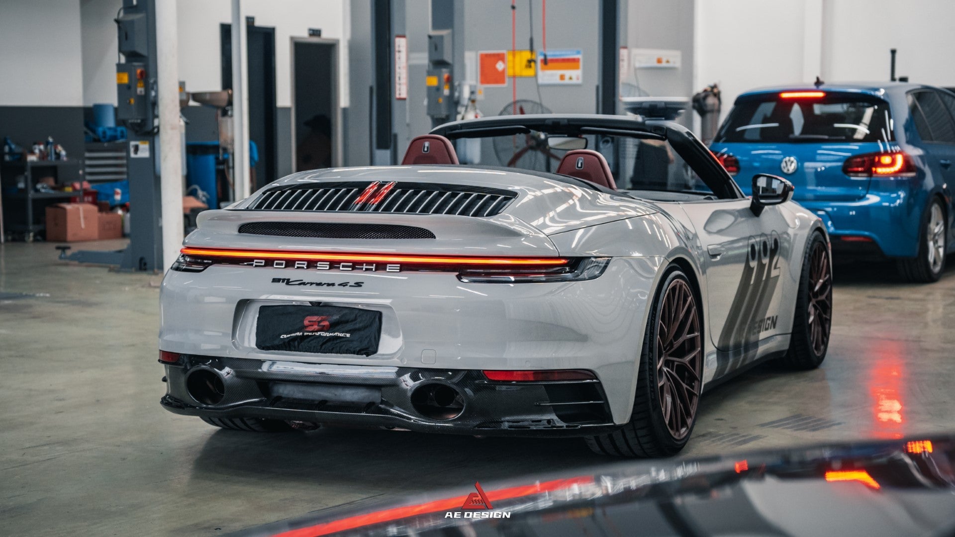 Armorextend AE Design ART Carbon Fiber Ducktail Spoiler for Porsche 992 Convertible Carrera & 4 & S & 4S