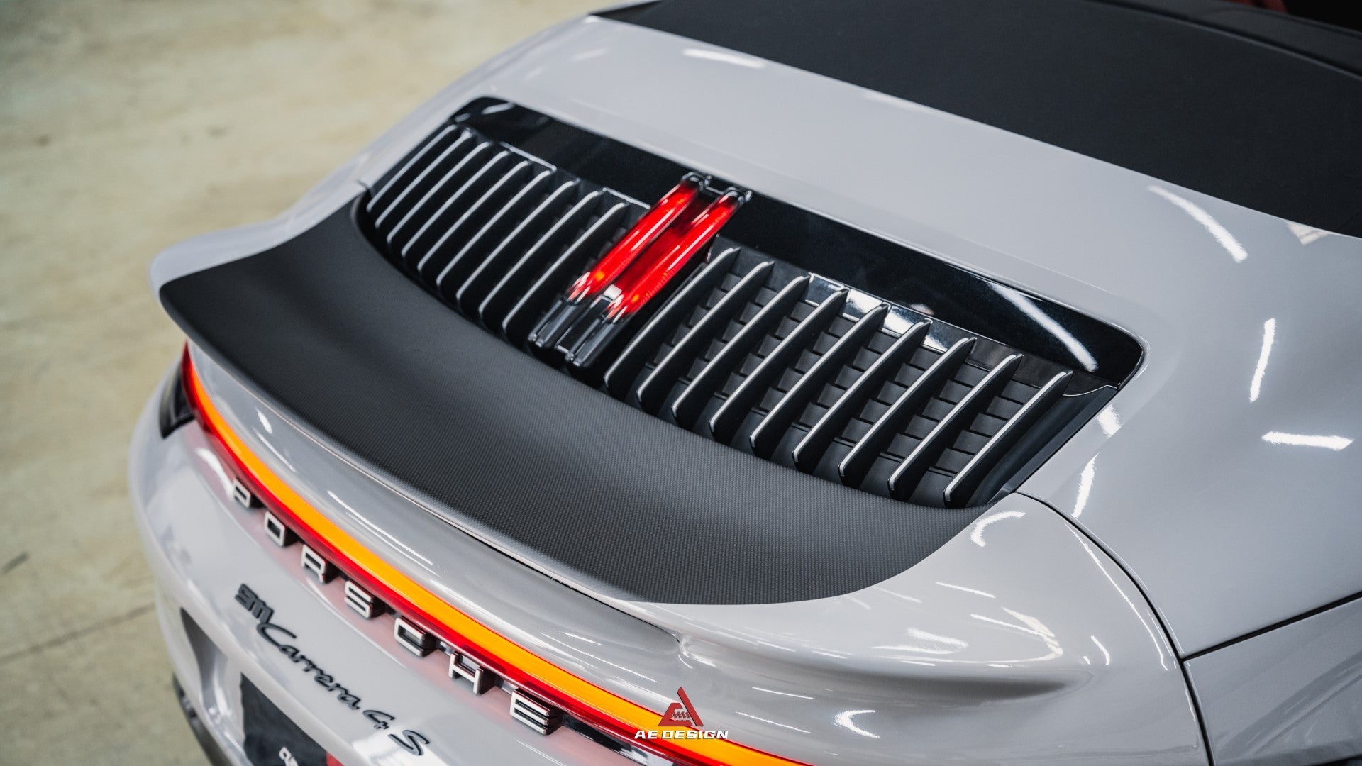 Armorextend AE Design ART Carbon Fiber Ducktail Spoiler for Porsche 992 Convertible Carrera & 4 & S & 4S
