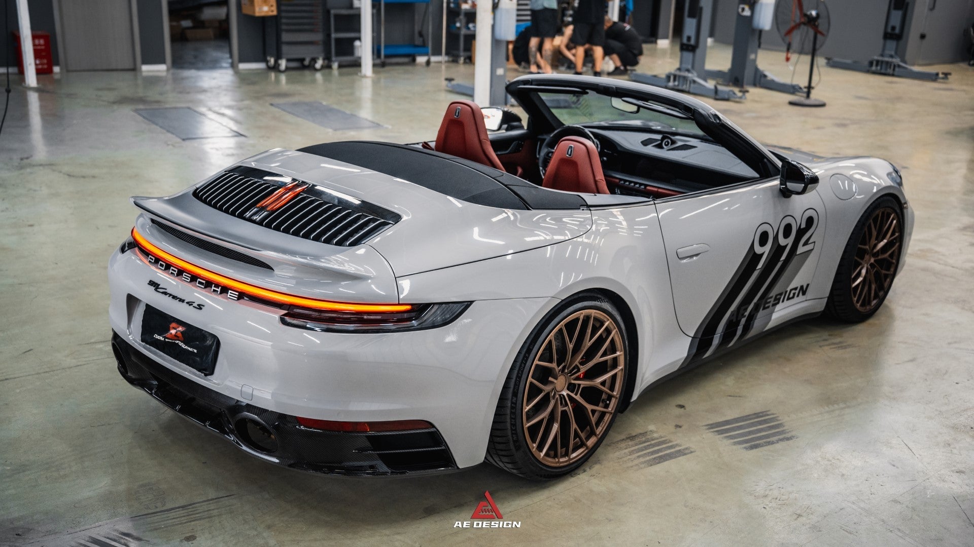 Armorextend AE Design ART Carbon Fiber Ducktail Spoiler for Porsche 992 Convertible Carrera & 4 & S & 4S