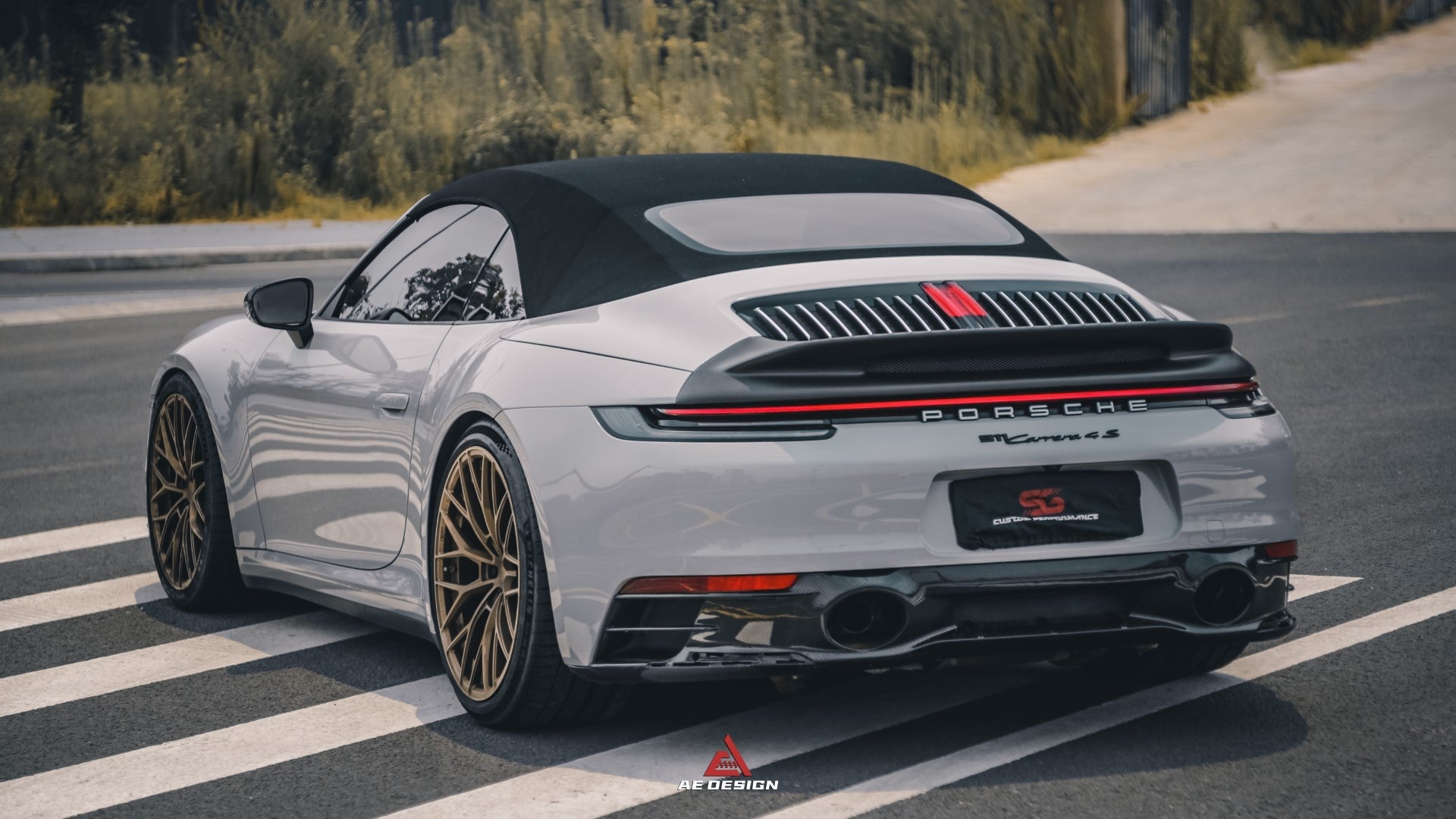 Armorextend AE Design ART Carbon Fiber Ducktail Spoiler for Porsche 992 Convertible Carrera & 4 & S & 4S