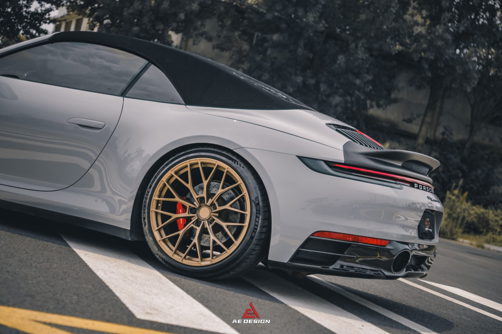 Armorextend AE Design ART Carbon Fiber Ducktail Spoiler for Porsche 992 Convertible Carrera & 4 & S & 4S
