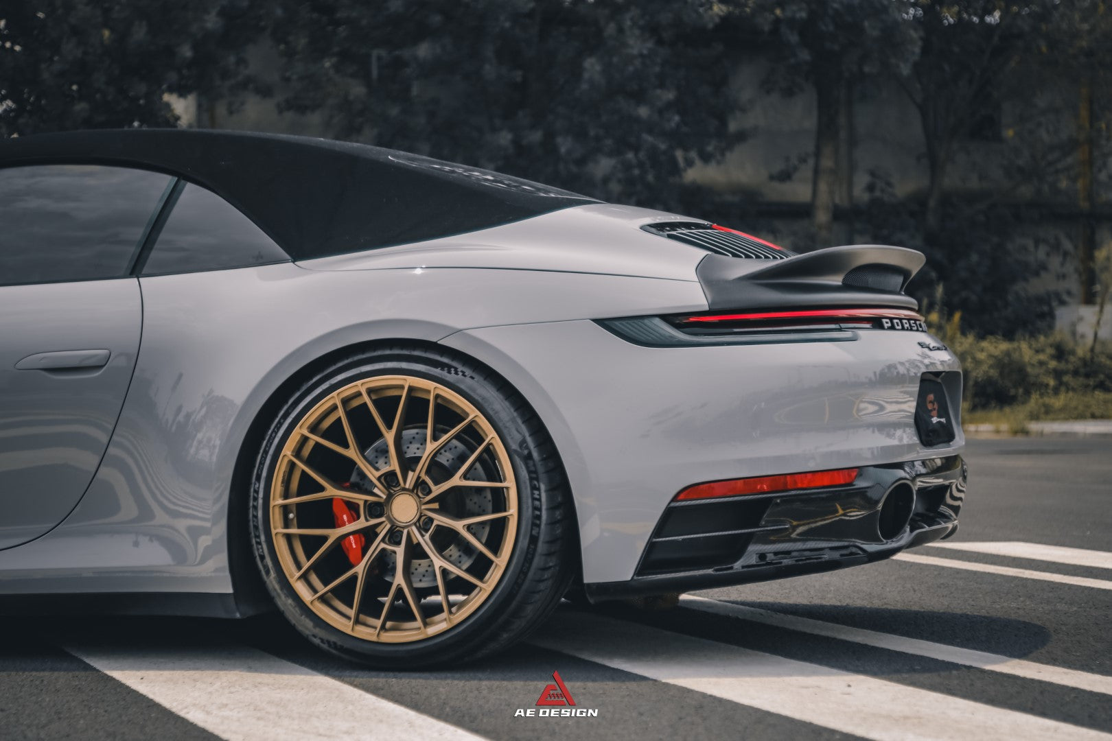 Armorextend AE Design ART Carbon Fiber Ducktail Spoiler for Porsche 992 Convertible Carrera & 4 & S & 4S