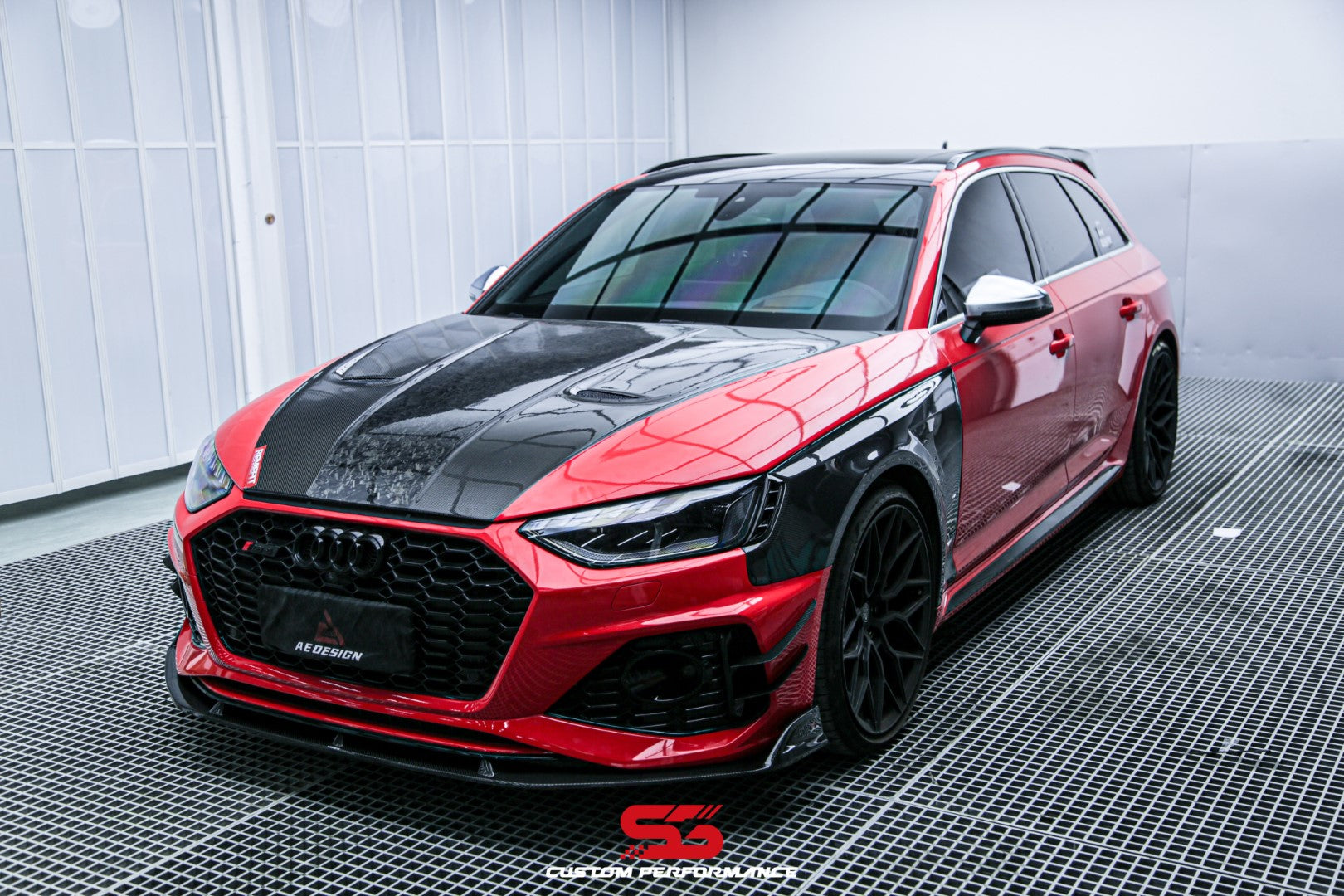 Armorextend AE Design Carbon Fiber Hood Bonnet for Audi RS4 S4 A4 B9 B9.5