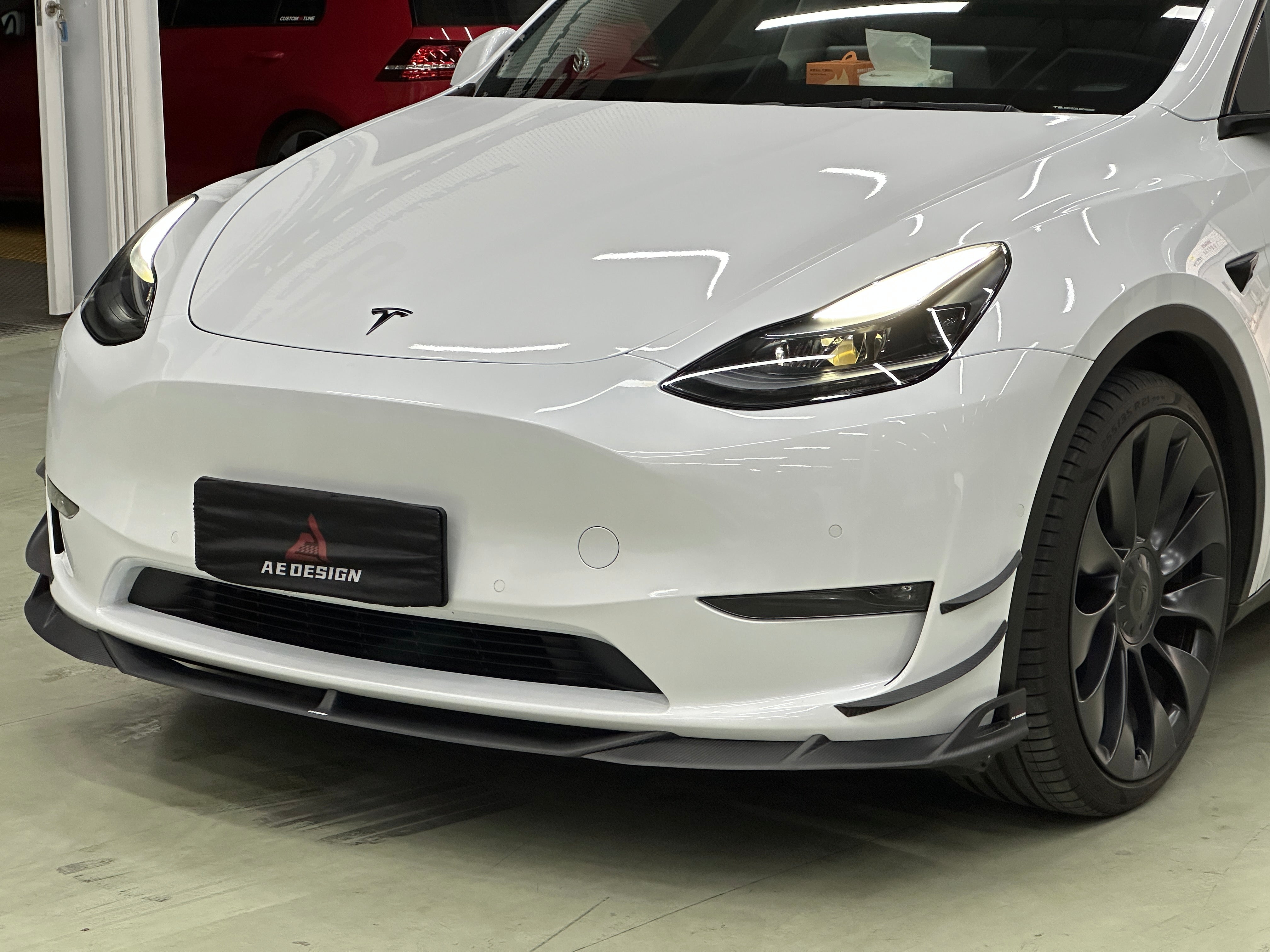 Armorextend AE Design Carbon Fiber Front Bumper Canards for Tesla Model Y