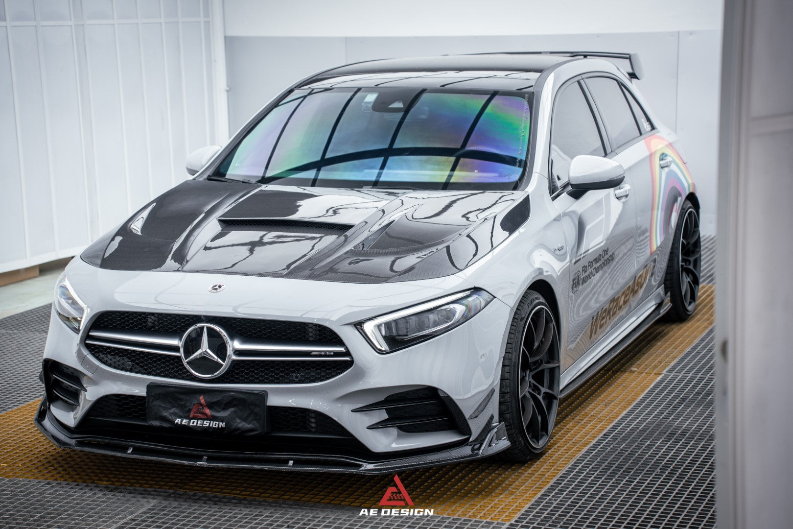 Armorextend "AE Design" Carbon Fiber Front Lip  for W177 A220 A35 Hatchback & A35L